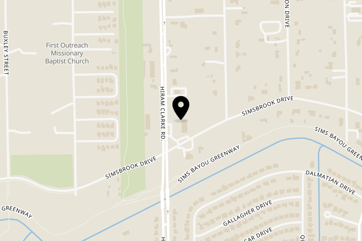 Map showing the location of Cheezo Real Cheese Real Flavor on 14151 Hiram Clarke Rd in Houston